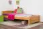 Kinderbett / Jugendbett Kiefer massiv Vollholz Erlefarben 80, inkl. Lattenrost - 100 x 200 cm