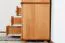 Schrank Kiefer massiv Vollholz natur Erlefarben 40 - Abmessung: 193 x 80 x 42 cm (H x B x T)
