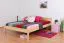 Kinderbett / Jugendbett Kiefer massiv Vollholz natur 85, inkl. Lattenrost - 140 x 200 cm (B x L)