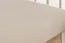 Kinderbett / Jugendbett Kiefer massiv Vollholz weiß 65, inkl. Lattenrost - Abmessung 140 x 200 cm