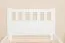 Kinderbett / Jugendbett Kiefer massiv Vollholz weiß 68, inkl. Lattenrost - Abmessung 80 x 200 cm