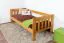 Kinderbett / Juniorbett Kiefer massiv Vollholz Erlefarben 95, inkl. Lattenrost - 90 x 200 cm (B x L)