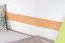 Bequemes Jugendbett, schlichtes Kinderbett "Easy Premium Line" K34, Buche Vollholz massiv Natur, Liegefläche 90 x 200 cm, inkl. Rollrost und Seitenbalken