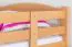 Kinderbett / Hochbett "Easy Premium Line" K22/n, Buche Vollholz massiv Natur - Liegefläche: 90 x 200 cm