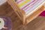 Kinderbett / Hochbett "Easy Premium Line" K22/n, Buche Vollholz massiv Natur - Liegefläche: 90 x 200 cm