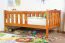 Kinderbett / Juniorbett Kiefer massiv Vollholz Eichefarben 96, inkl. Lattenrost - 90 x 160 cm (B x L)
