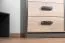 Kommode Sichling 14, Rahmen Links, Farbe: Eiche Braun - Abmessungen: 87 x 80 x 46 cm (H x B x T)
