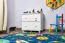 Kommode / Nachtkommode Kiefer massiv Vollholz Weiß Junco 153 – Abmessungen: 55 x 60 x 40 cm (H x B x T)