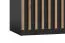 TV-Unterschrank Cikarang 09, Farbe: Schwarz / Eiche - Abmessungen: 43 x 140 x 50 cm (H x B x T)