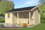 Gartenhaus Madrisa 01 inkl. Fußboden - 70 mm Blockbohlenhaus, Grundfläche: 27,6 m², Satteldach