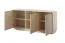 Wohnzimmer - Set B Finghall, 3-teilig, Farbe: Beige, Soft-Close-Funktion, ein TV-Unterschrank, ein Highboard und ein Sideboard, ABS-Kantenschutz