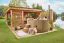 Hot Tub deluxe Banera mit integriertem Holzofen - Durchmesser: 200 cm, inkl.  LED-Beleuchtung & Sprudelsystem