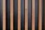 Rückwandpaneel / Wandregal Trevalli 13, Farbe: Eiche / Schwarz - Abmessungen: 107 x 74 x 17 cm (H x B x T)