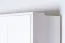Drehtürenschrank / Kleiderschrank mit Rahmen Siumu 37, Farbe: Weiß / Weiß Hochglanz - 226 x 322 x 60 cm (H x B x T)