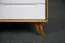Drehtürenschrank / Kleiderschrank Timaru 19 Wildeiche geölt / Weiß, teilmassiv - Abmessungen: 180 x 90 x 45 cm (H x B x T)