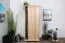 Kleiderschrank Massivholz natur 014 - Abmessung 190 x 80 x 60 cm (H x B x T)