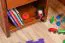 Nachtkommode Kiefer massiv Vollholz Nussfarben Junco 127 - Abmessung: 43 x 40 x 35 cm (H x B x T)