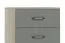 Kommode Ciomas 13, Farbe: Sonoma Eiche / Grau - Abmessungen: 104 x 50 x 40 cm (H x B x T)