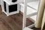 Schreibtisch Kiefer massiv Vollholz Weiß Junco 194 - Abmessung: 75 x 120 x 50 cm (H x B x T)
