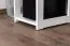 Schreibtisch Kiefer massiv Vollholz Weiß Junco 194 - Abmessung: 75 x 120 x 50 cm (H x B x T)