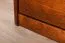 Schuhschrank Kiefer Vollholz massiv Nussfarben Junco 216 - Abmessungen: 44 x 72 x 30 cm (H x B x T)