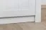 Kommode Segnas 04, Farbe: Kiefer Weiß / Eiche Braun - 88 x 130 x 43 cm (H x B x T)