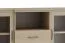 Vitrine Kainanto 08, Farbe: Eiche / Grau - Abmessungen: 140 x 156 x 49 cm (H x B x T)