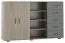 Kommode Ciomas 22, Farbe: Sonoma Eiche / Grau - Abmessungen: 104 x 170 x 40 cm (H x B x T)