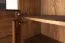 Vitrine Fazenda 16, Farbe: Dunkelbraun, Eiche teilmassiv – 135 x 99 x 41 cm (H x B x T)