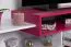 Kinderzimmer - TV-Unterschrank Frank 10, Farbe: Weiß / Rosa - 43 x 120 x 43 cm (H x B x T)