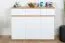 Jugendzimmer - Kommode Alard 06, Farbe: Eiche / Weiß - Abmessungen: 94 x 120 x 40 cm (H x B x T)