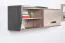Hängeschrank Sichling 11, Rahmen Links, Farbe: Eiche Braun - Abmessungen: 38 x 120 x 31 cm (H x B x T)