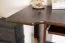 Moderner Schreibtisch Kiefer massiv Vollholz Wallnussfarben Junco 193, 75 x 145 x 57 cm, geräumig und stabil, mit 3 Fächer, ausziehbaren Tastaturfach, Abstellplatz für PC