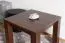 Schlichter Couchtisch aus massiven Kiefer Vollholz Walnussfarben Junco 485, modernes und einfaches Design, 60 x 60 x 50 cm, aus umweltfreundlichem Material