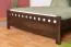 Jugendbett Buche Massivholz 108, Walnussfarben, inkl. Lattenrost, Liegefläche 160 x 200 cm, bequemes Kinderbett, langlebig und robust, einfacher Aufbau