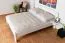 Schlichtes Doppelbett, bequemes Gästebett Buche Massivholz 114, in Weiß, inkl. Lattenrost, Liegefläche 160 x 200 cm, robust und stabil