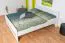 Weißes Jugendbett Buche Massivholz 115, inkl. Lattenrost, Matratzenmaße 180 x 200 cm, einfache und rasche Montage, robust und stabil