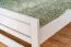 Weißes Doppelbett Buche Massivholz 115, Gästebett inkl. Lattenrost, Matratzenmaße 180 x 200 cm, einfache und rasche Montage, robust und stabil