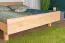 Jugendbett Buche massiv Vollholz natur 116, inkl. Lattenrost - Abmessung 180 x 200 cm