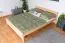 Jugendbett Buche massiv Vollholz natur 117, inkl. Lattenrost - Abmessung 160 x 200 cm
