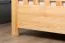 Jugendbett Kiefer massiv Vollholz natur 67, inkl. Lattenrost - Abmessung 180 x 200 cm