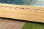 Jugendbett Kiefer massiv Vollholz natur 67, inkl. Lattenrost - Abmessung 180 x 200 cm