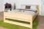 Kinderbett / Jugendbett Kiefer massiv Vollholz natur 71, inkl. Lattenrost - Abmessung 140 x 200 cm