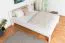 Doppelbett in Weiß Kiefer Massivholz 73, Gästebett inkl. Lattenrost, Liegefläche 160 x 200 cm, langlebig und robust, ansprechendes modernes Design