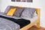 Jugendbett Kiefer massiv Vollholz natur 73, inkl. Lattenrost - Abmessung 180 x 200 cm