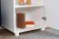 Kommode mit 2 Fächern Columba 08, Kiefernholz massiv, in Weiß, 79 x 60 x 50 cm, modernes Design, elegante längliche Griffe