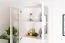 Weißes Wohnzimmer - Set C Buteo im Landhausstil, 3-teilig, Kiefernholz, Massivholz, 1 Vitrine, 1 Kommode, 1 Kommode/TV-Unterschrank