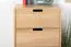 Kommode Eiche massiv natur Aurornis 29 - Abmessungen: 104 x 50 x 40 cm (H x B x T)