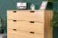 Kommode Eiche massiv natur Aurornis 33 - Abmessungen: 104 x 96 x 40 cm (H x B x T)
