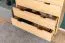 Kommode Eiche massiv natur Aurornis 33 - Abmessungen: 104 x 96 x 40 cm (H x B x T)